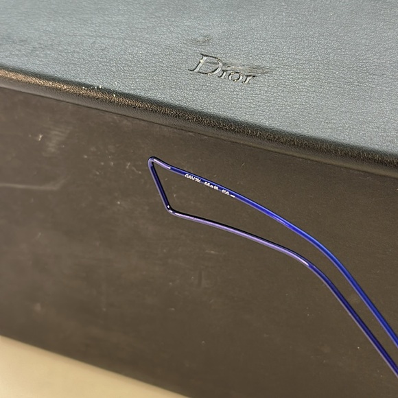 CHRISTIAN DIOR  Metal DioramaClub Sunglasses Black Blue - Picture 14 of 17